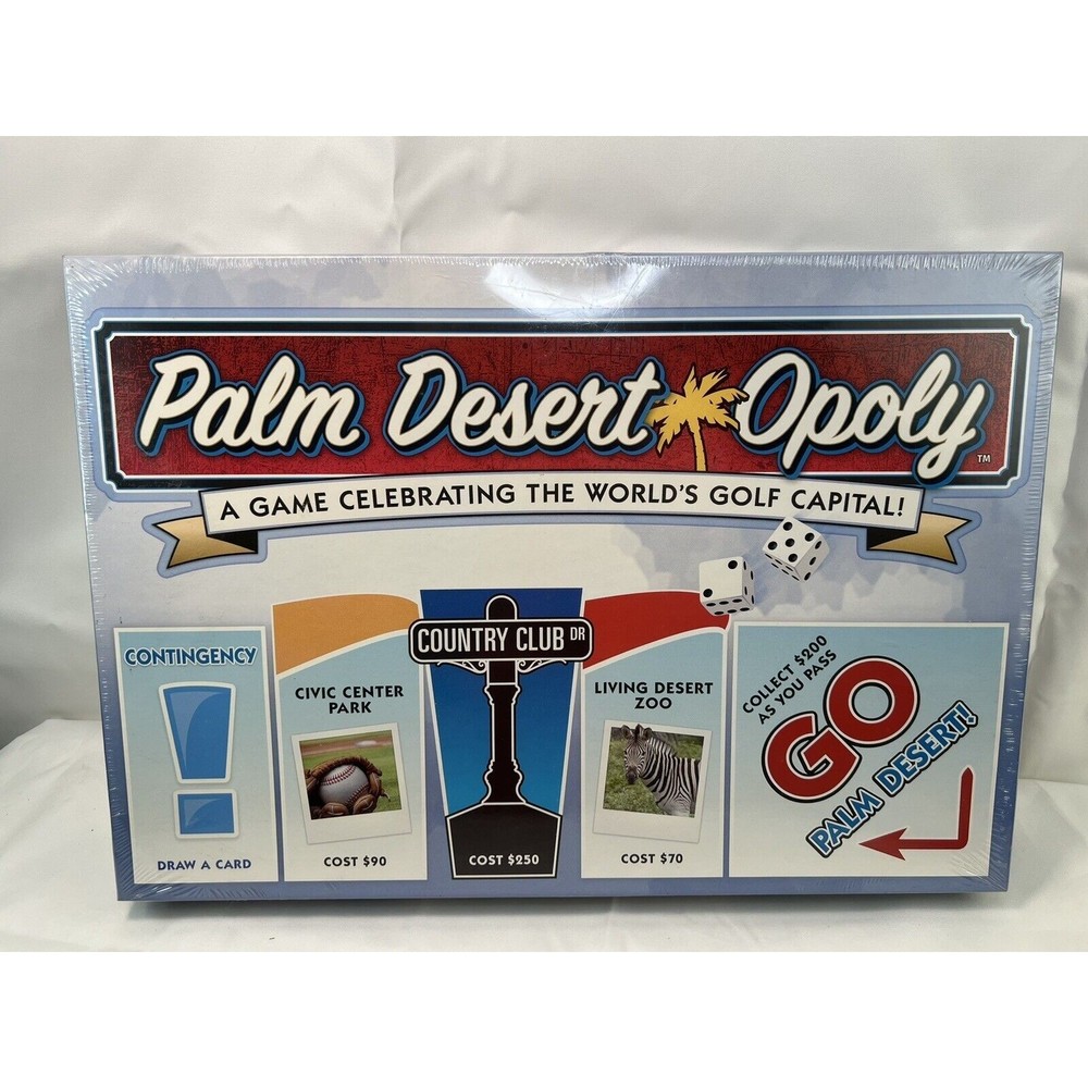 PALM desert OPOLY Local Flavor MONOPOLY Type Board Game Sealed Golf Capital - Picture 1 of 5